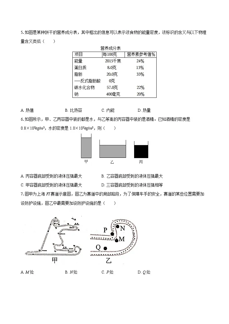 2025年山东省济南市育秀中学中考物理二模试卷-自定义类型第2页