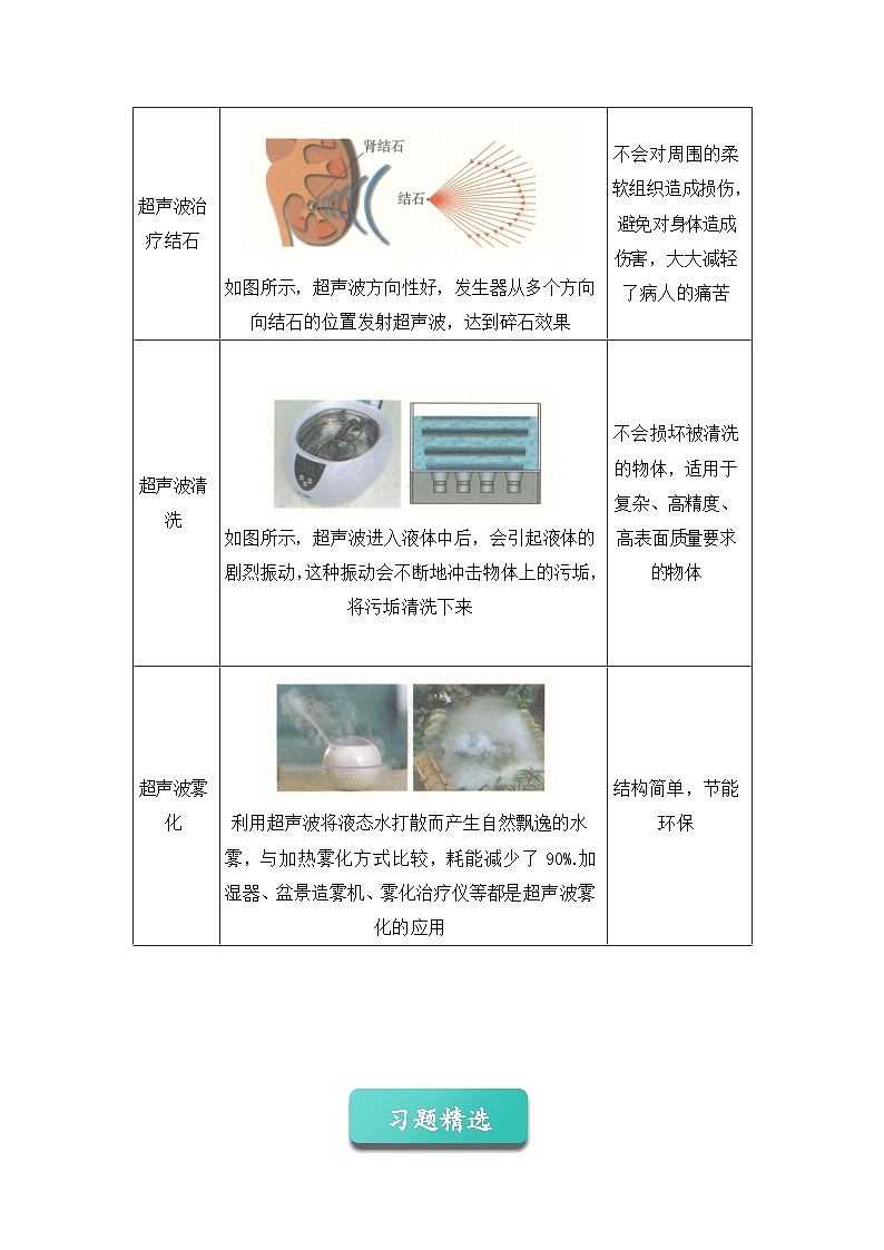 专题07 声的利用（word）2025-2026学年八上物理人教版2024期中复习课件知识点+习题（原卷版）第3页