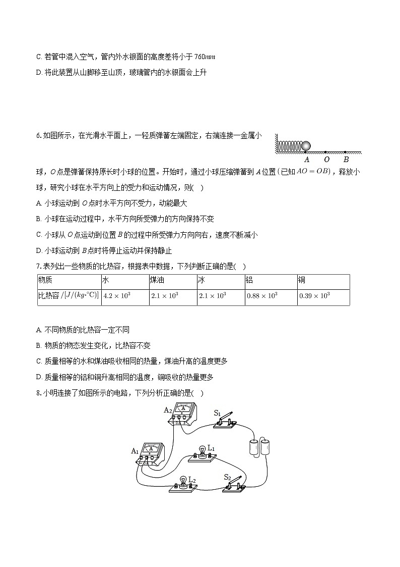 湖南省邵阳市隆回县2023-2024学年九年级上学期月考物理试卷+第2页