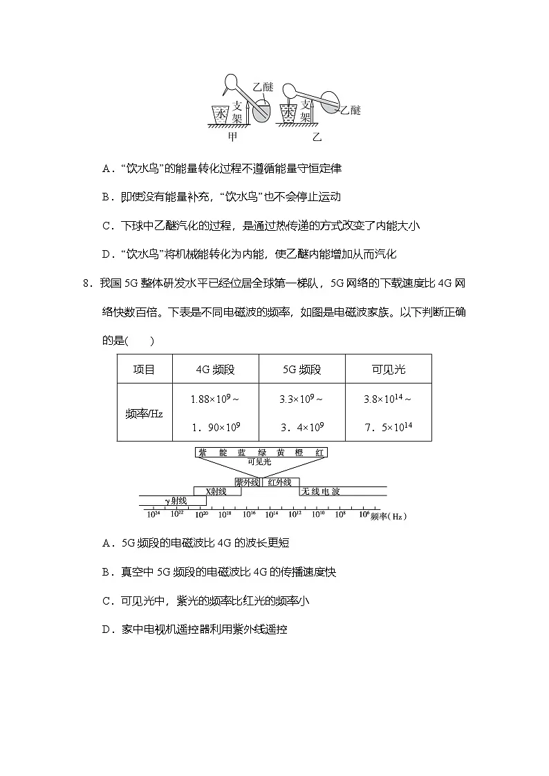 第十七 电磁波与现代通信、十八章能源与可持续发展 综合素质评价卷（含答案）2025-2026学年苏科版九年级物理下册第3页