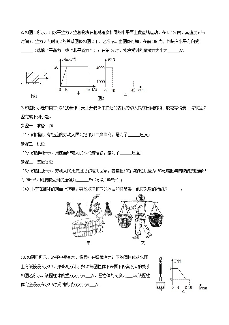 2024-2025学年广东省深圳市龙岗实验学校八年级（下）期中物理试卷-自定义类型第3页