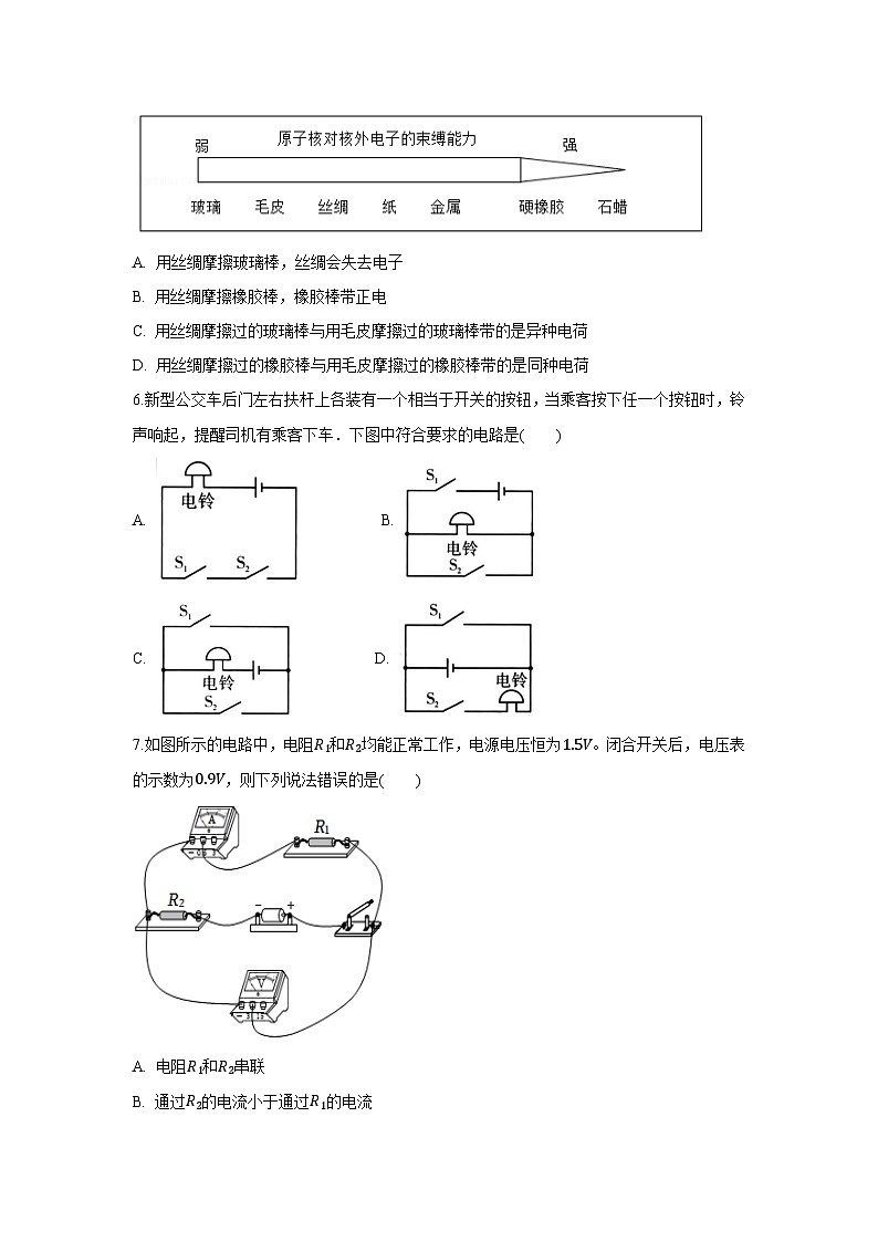 2025~2026学年广东省广州市番禺区九年级（上）期中模拟练习卷物理试题第3页