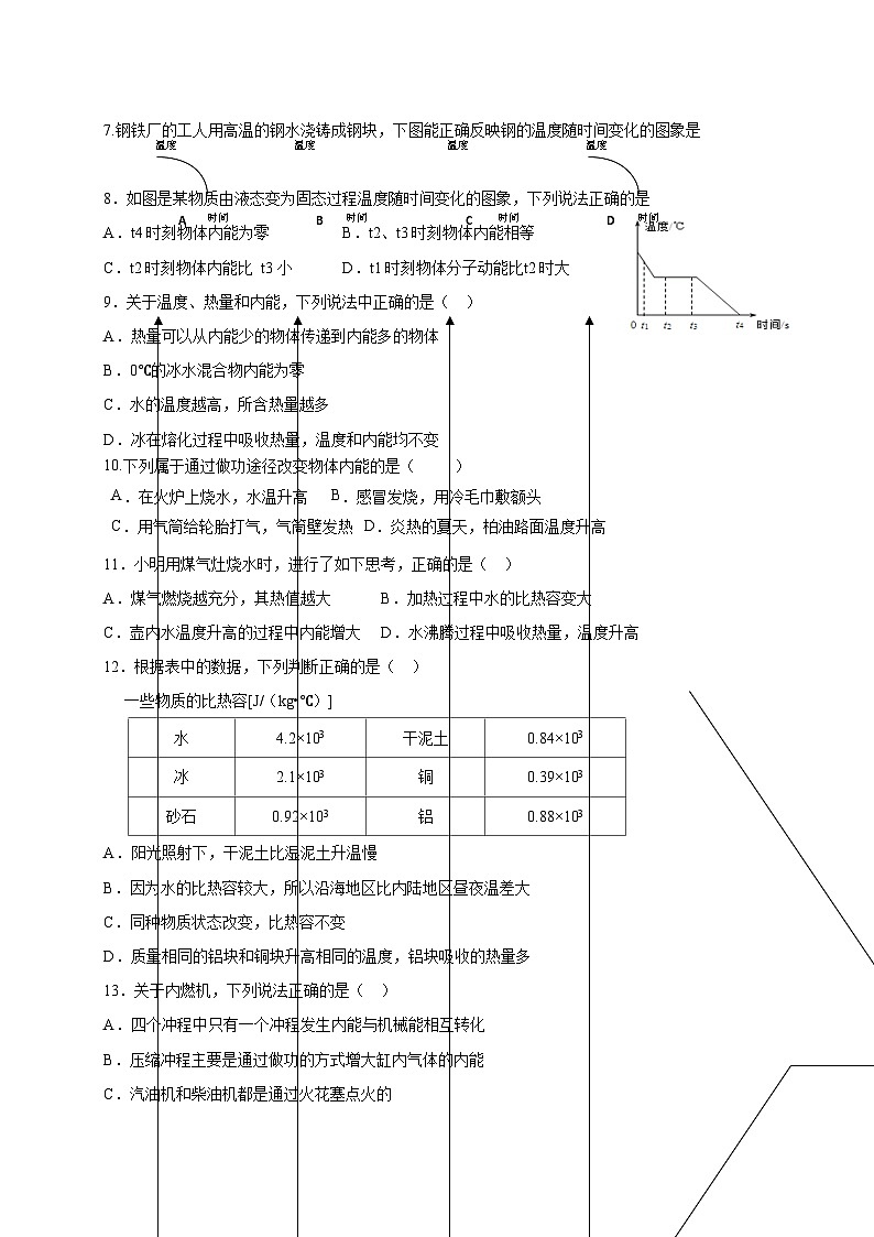 山东省临沂市沂水县实验中学2025_2026学年九年级上册（10月）月考物理试题【附答案】第2页