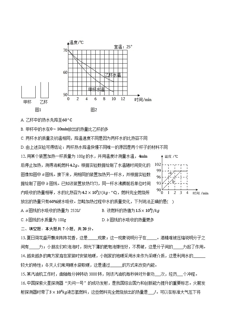 2025-2026学年山东省德州市宁津县育新中学九年级（上）月考物理试卷（10月份）第3页