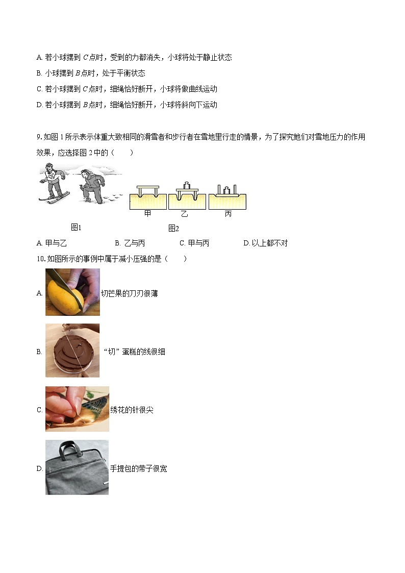 2024-2025学年四川省成都七中万达学校八年级（下）期中物理试卷-自定义类型第3页