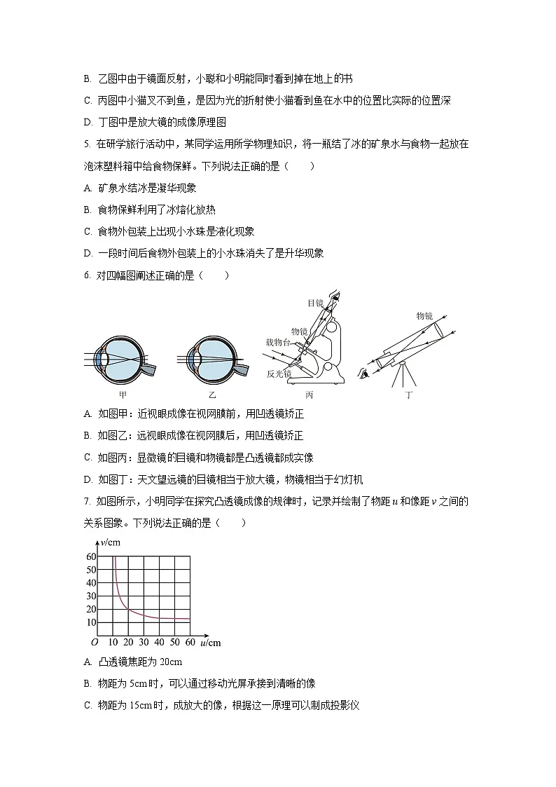 河北省石家庄市栾城区2024-2025学年八年级上学期期中考试物理试卷（学生版）第2页