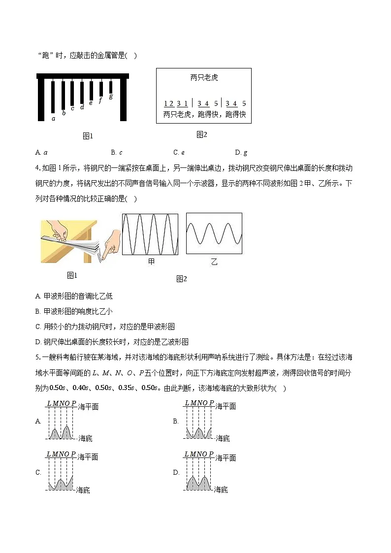 2025-2026学年江苏省苏州市八年级（上）月考物理试卷第2页