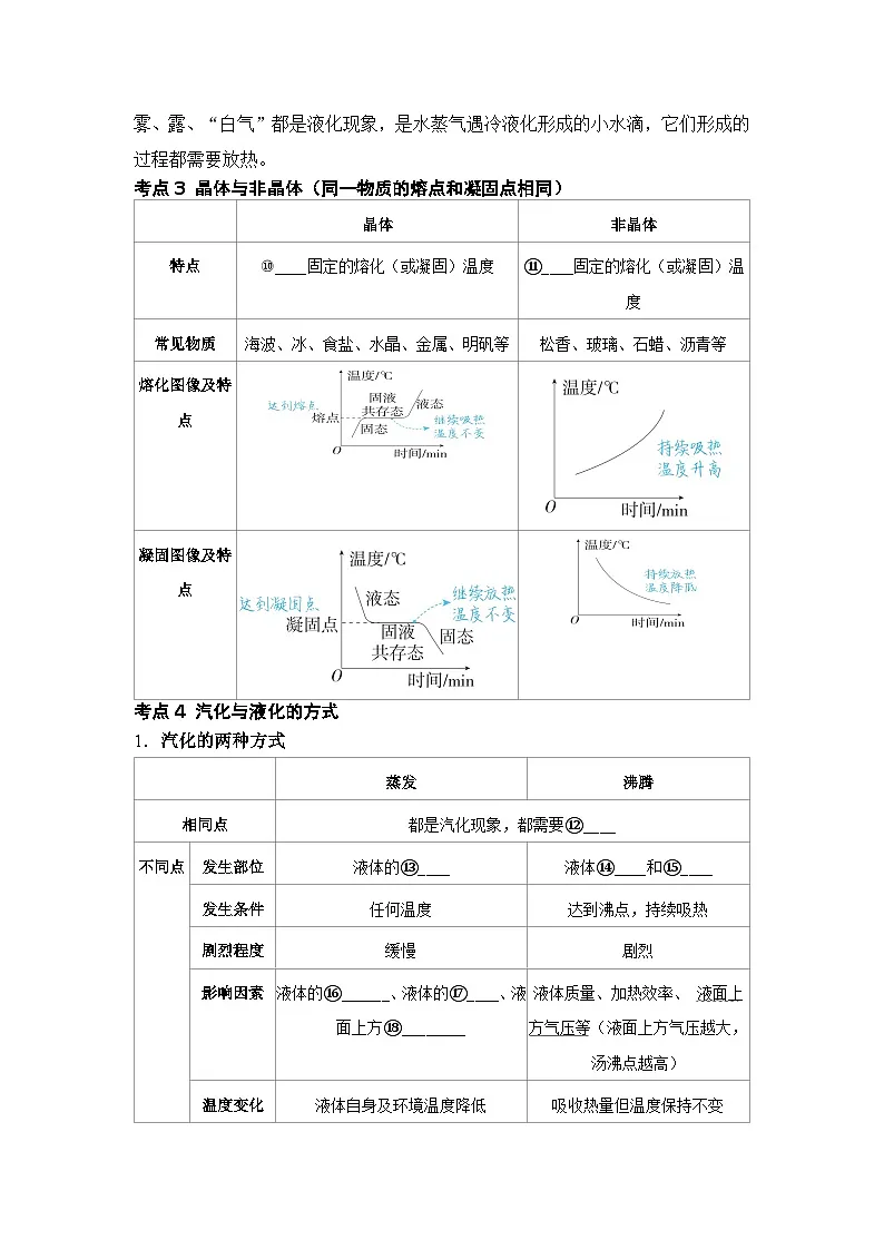 第4讲 物态变化 练习 2026年中考物理一轮复习（山东）第3页