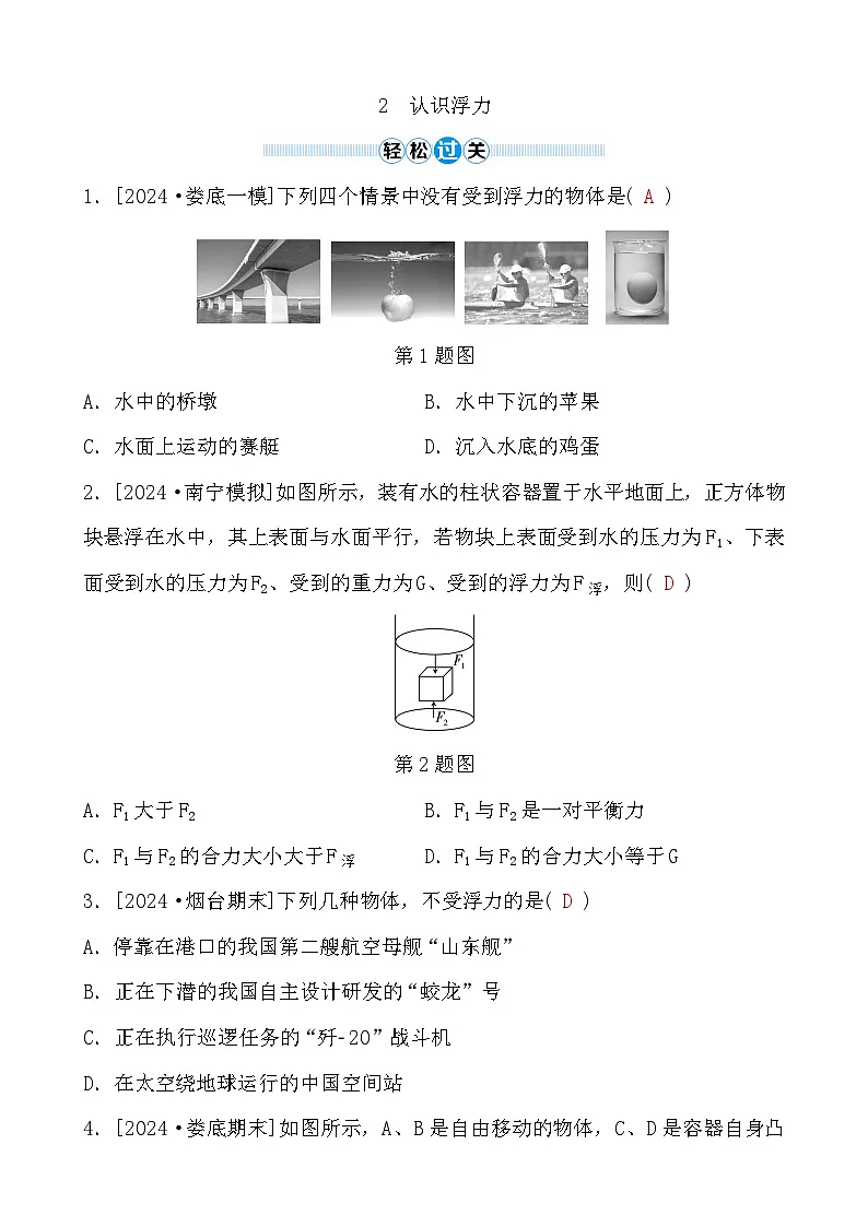 第10章 2　认识浮力第1页