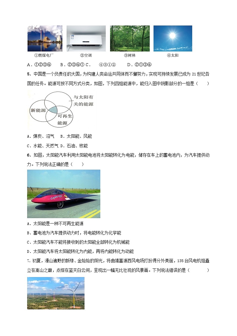 第二十一章 能源、材料与社会单元素养提升卷 （原卷版）第2页