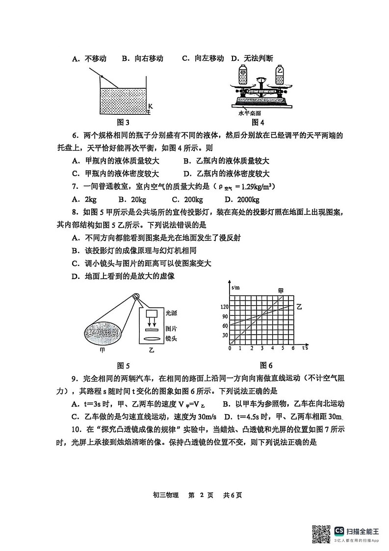 山东省威海市文登区2024-2025学年上学期期末考试九年级物理试题第2页