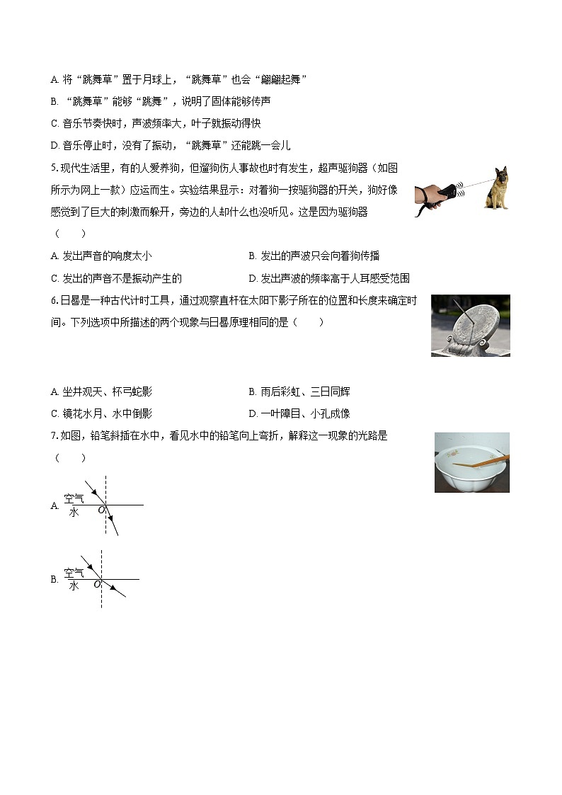 2025-2026学年江苏省常州市金坛区八年级（上）期中物理试卷-自定义类型第2页