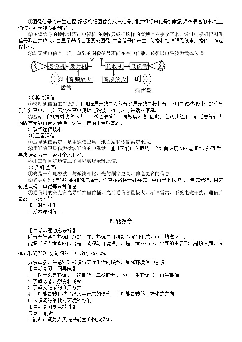 初中物理新人教版2026届中考专题总复习专题六  材料、信息和能源教案（2026春）第2页