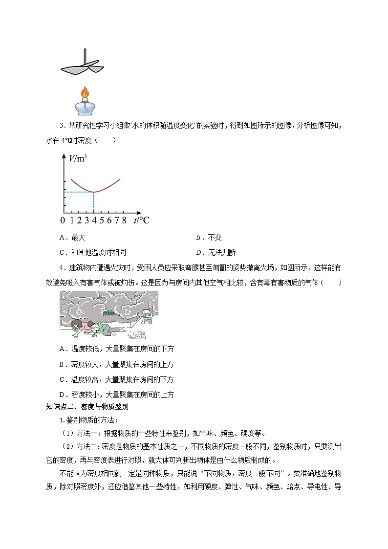 （人教版）八年级物理上册同步考点突破练习第4节 密度与社会生活（原卷版）第2页