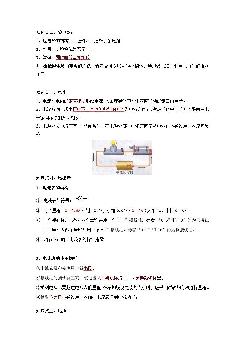 中考物理一轮复习讲义+练习第17讲  电学基础通关（讲义）（解析版）第2页