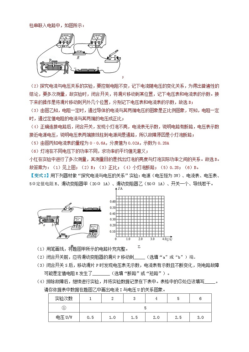 中考物理一轮复习考点复习专题35欧姆定律探究实验（知识点复习+例题讲解+过关练习） （解析版）第3页