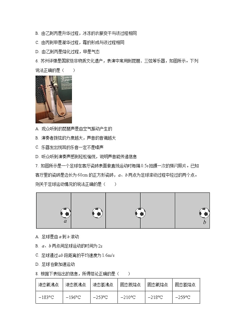 河北省廊坊市安次区2025-2026学年八年级上学期11月期中物理试卷（学生版）第2页