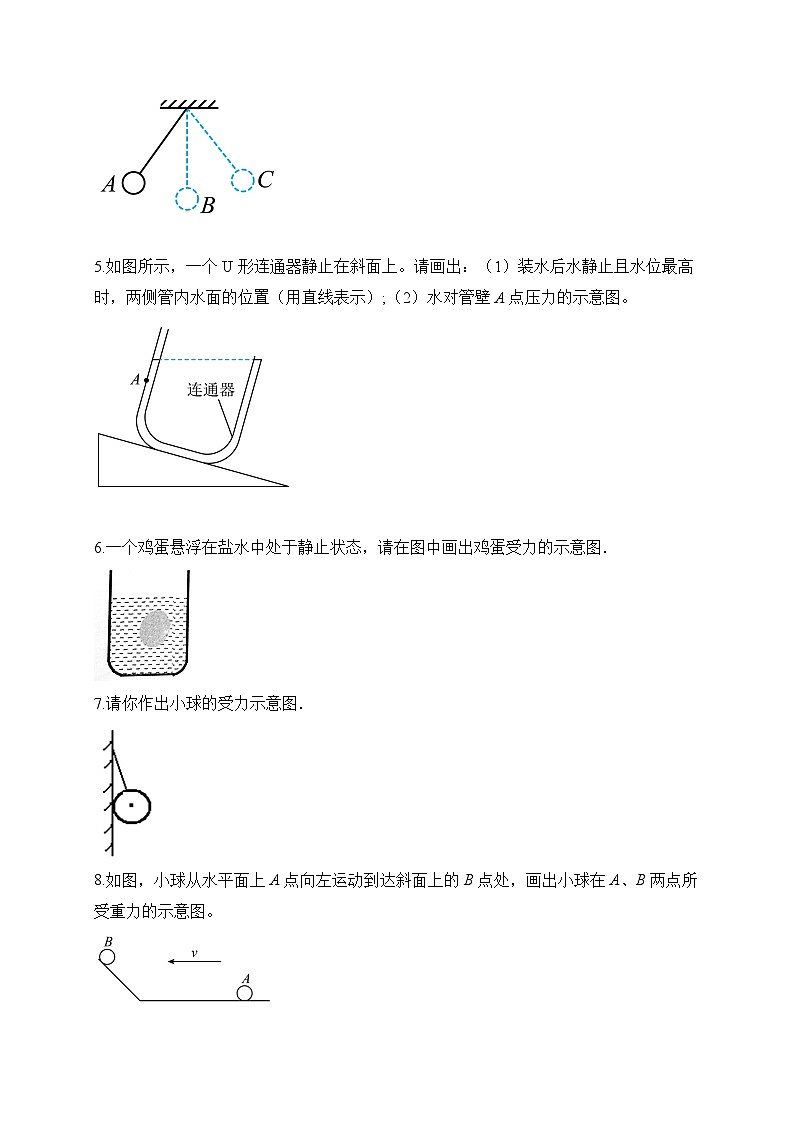 中考物理二轮专题复习力学作图题（原卷版）第2页
