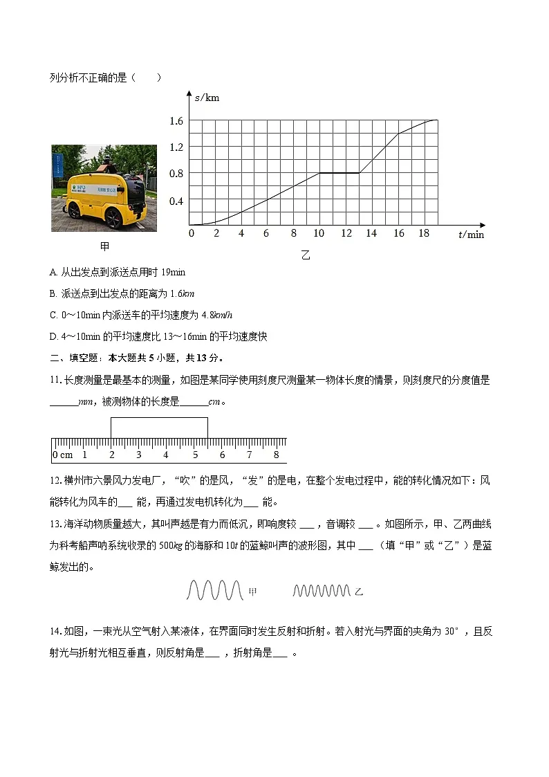2025-2026学年河北省邯郸市肥乡区八年级（上）期中物理试卷-自定义类型第3页