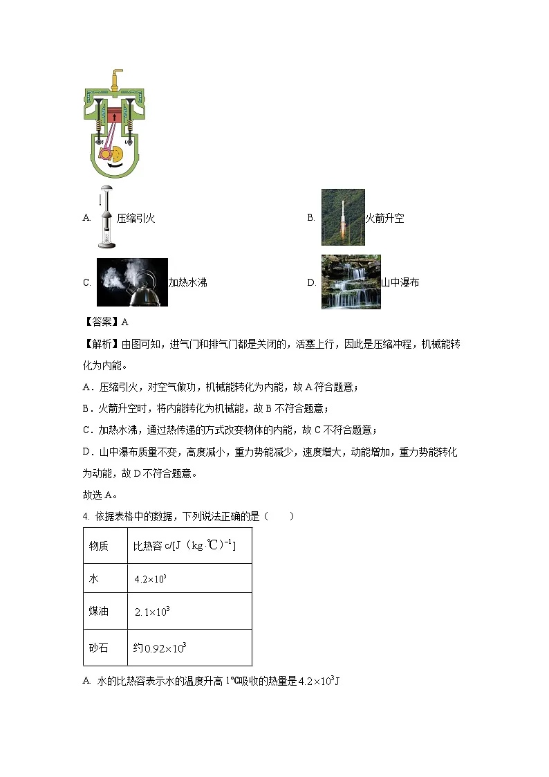 江苏省宿迁市泗阳县2023-2024学年九年级上学期期末考试物理试卷（解析版）第2页