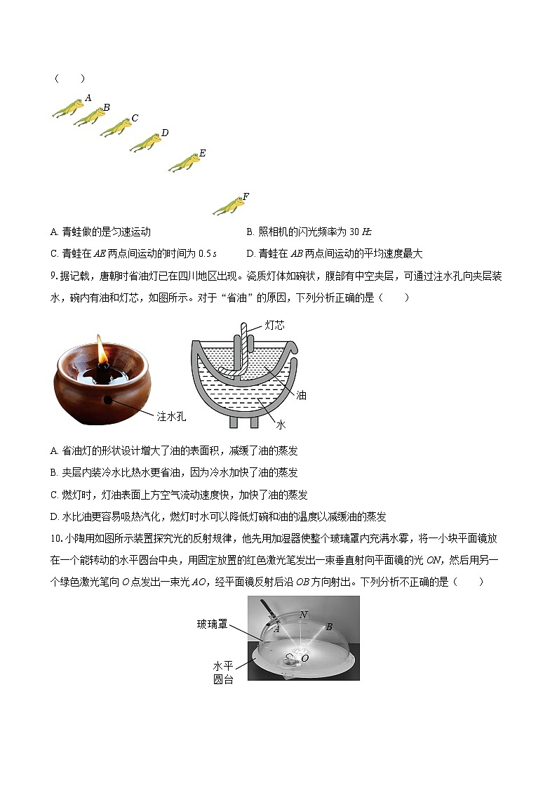 2025-2026学年重庆市育才中学九年级（上）期中物理试卷-自定义类型第3页