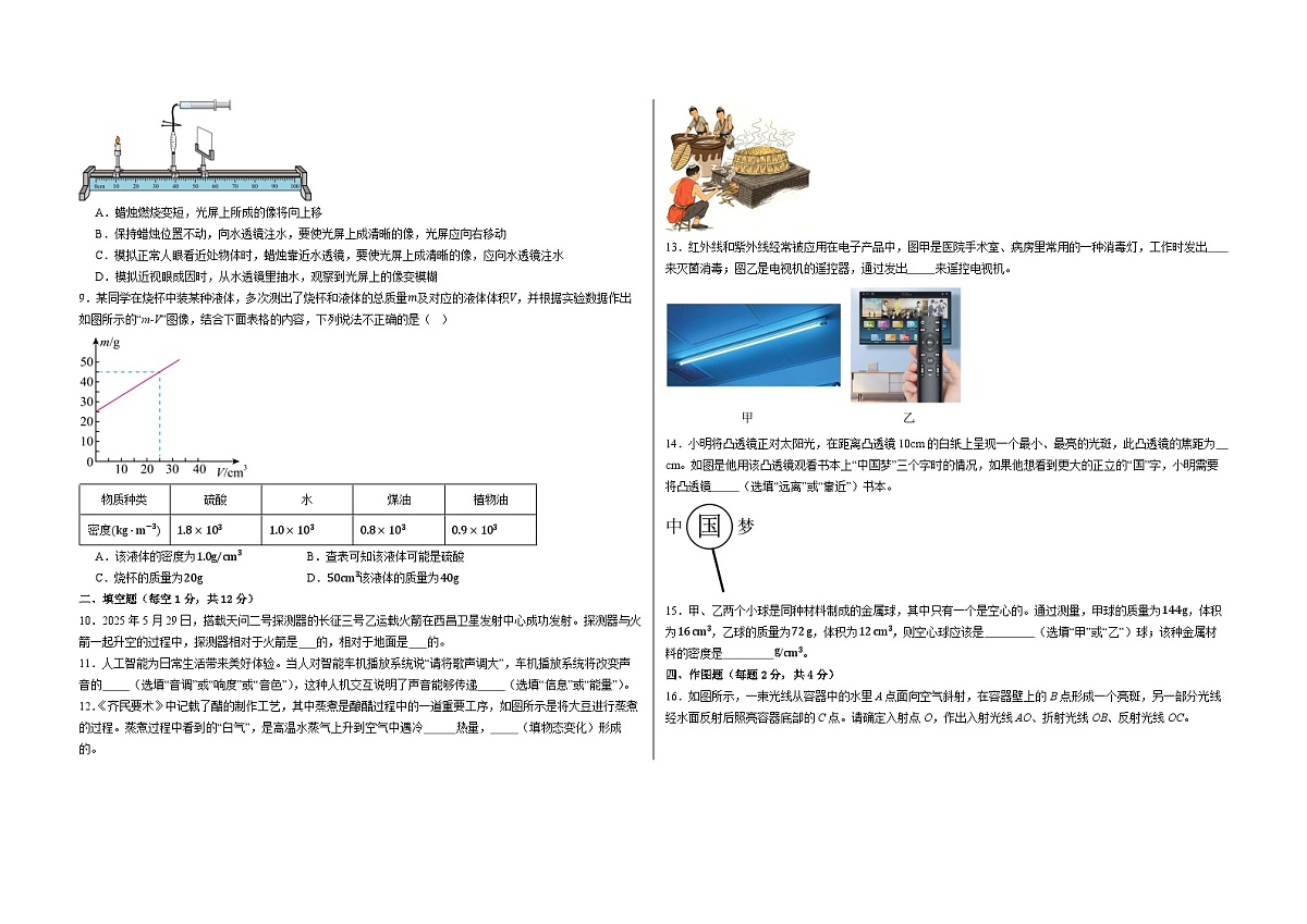 辽宁省2025-2026学年八年级上学期期末物理模练习卷（含答案+解析）第2页
