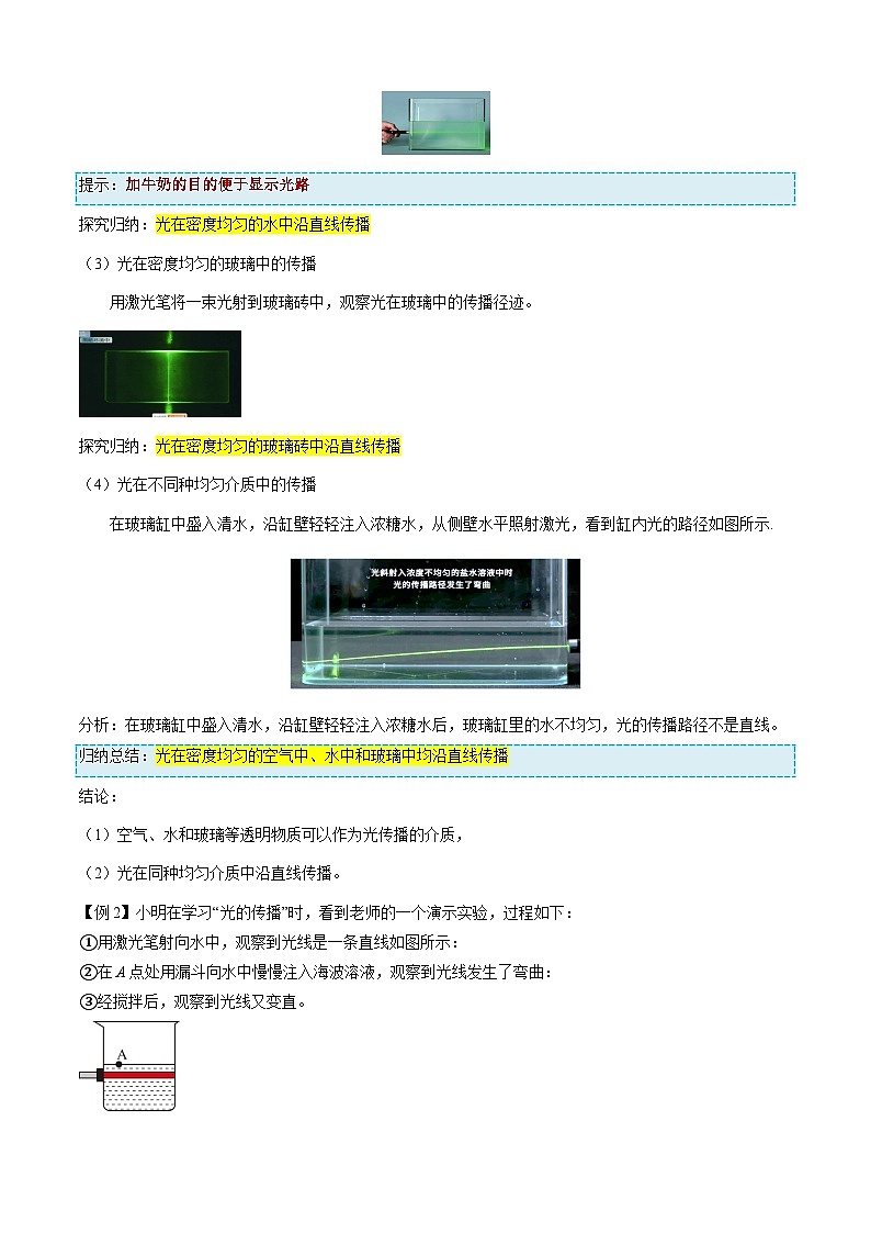 第1节   光的直线传播（导学案）初中物理人教版（2024）八年级上册（原卷版）第3页