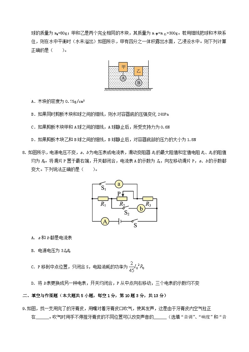 2024年中考物理（河北）第三次模拟考试（含答案）第3页