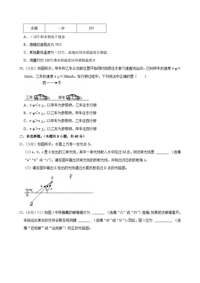 2024-2025学年广东省广州市花都区八年级（上）期末物理试卷（含答案）第3页