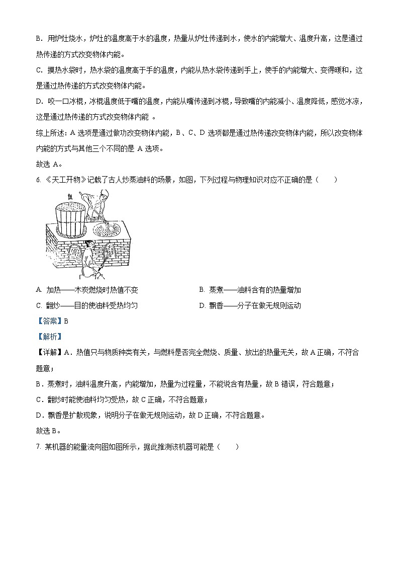 精品解析：吉林省长春市绿园区新解放学校初中部2024-2025学年八年级下学期期中物理试题（解析版）第3页