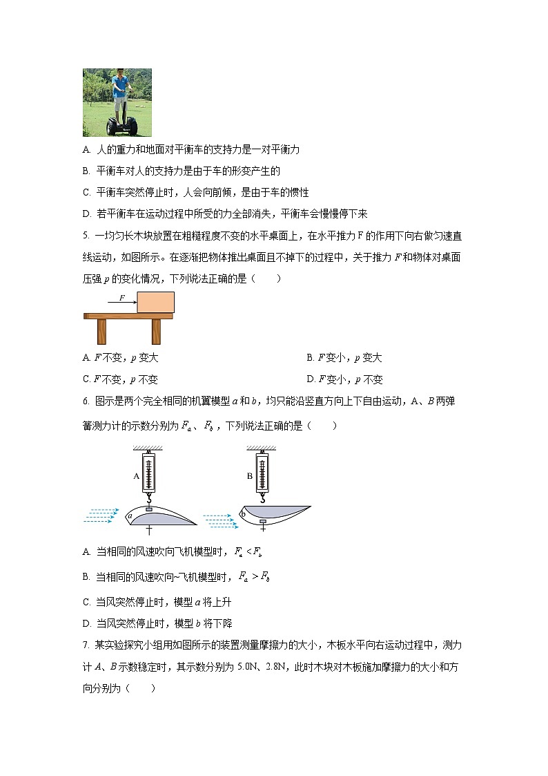 新疆乌鲁木齐市2024-2025学年八年级下学期期中物理试卷（学生版）第2页