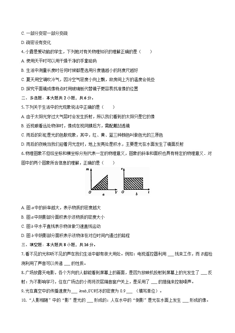2025-2026学年江西省临川一中八年级（上）期末物理模拟练习试卷（四）-自定义类型第2页