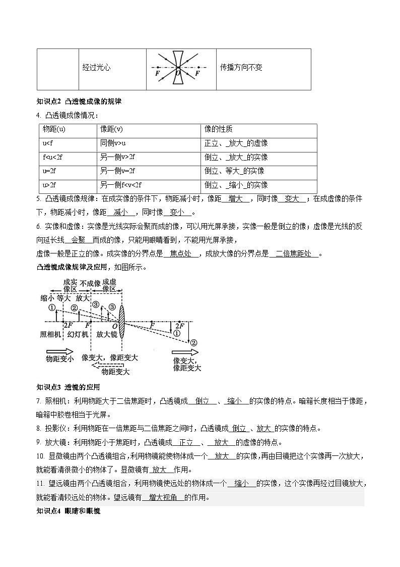 寒假作业05 透镜及其应用（巩固培优）（解析版）第2页