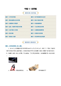 专题12 选择题-2026年九年级物理(人教版)上学期(期末复习专项练习)