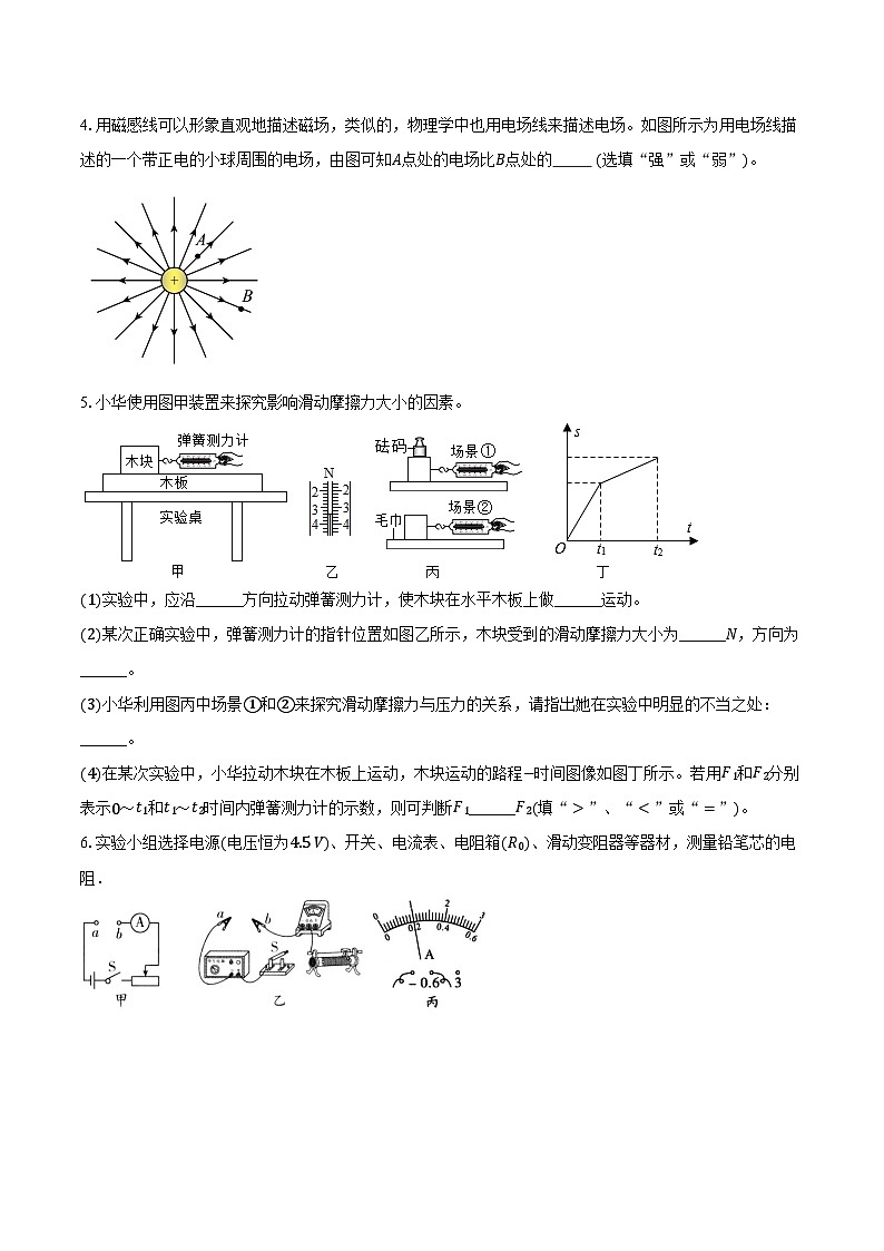 2025年江苏中考物理二轮复习专题十八：实验探究专项  练习（含答案+解析）第2页