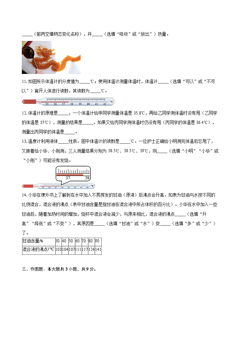 广东茂名市电白区第三中学2024-2025学年下学期八年级物理开学摸底考试-自定义类型第3页