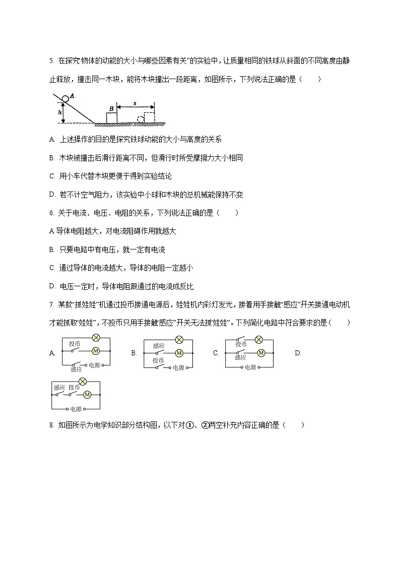 江苏省南京市第五十中学2025-2026学年九年级上学期（12月）月考物理试题（附答案）第2页