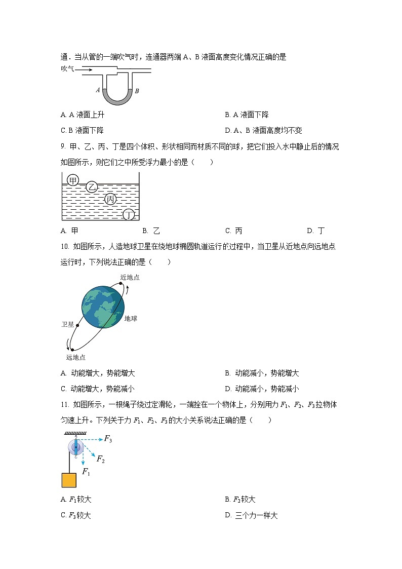 2024-2025学年黑龙江省海林市八年级下学期期末物理试卷（学生版）第2页