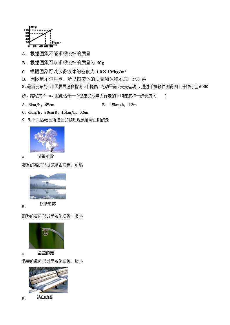 深圳福田区快速八年级物理上册易错题能力提升模拟卷及答案解析第3页