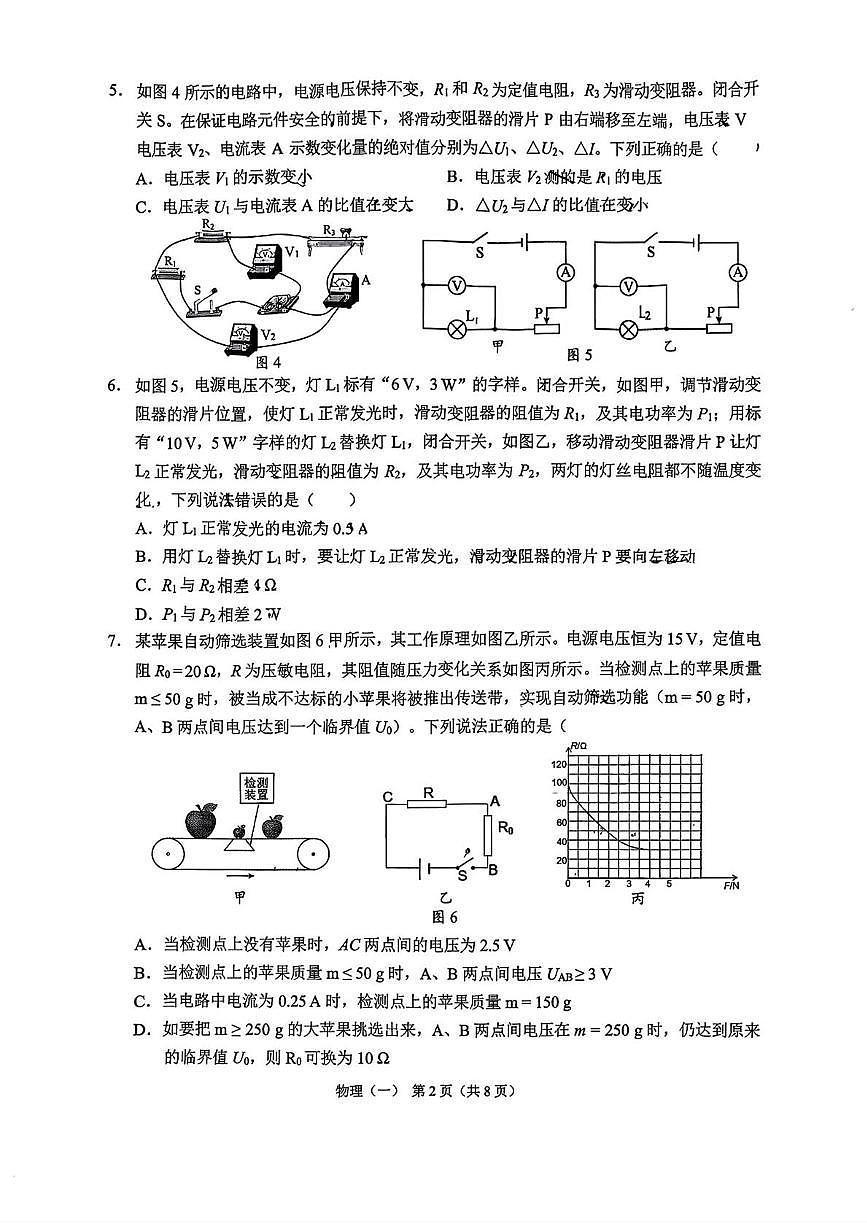 重庆市西南大学附属中学2025-2026学年九年级上学期期末物理试题第2页