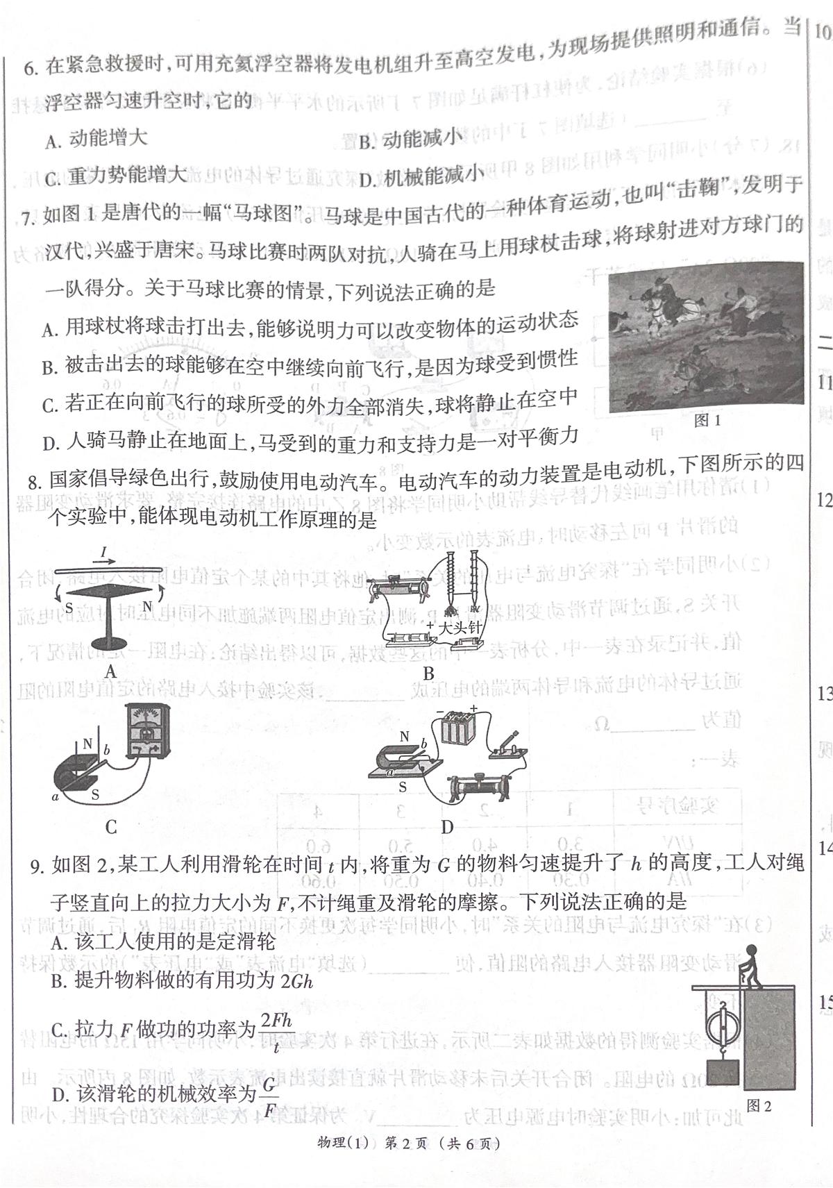 2026年河北省沧州市献县献县第五中学模拟预测物理试题（中考模拟）第2页
