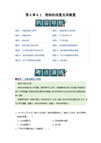 初中物理北师大版（2024）八年级下册（2024）物体的质量及其测量优质学案设计