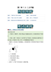 北师大版(2024)八年级下册(2024)二力平衡优质学案及答案