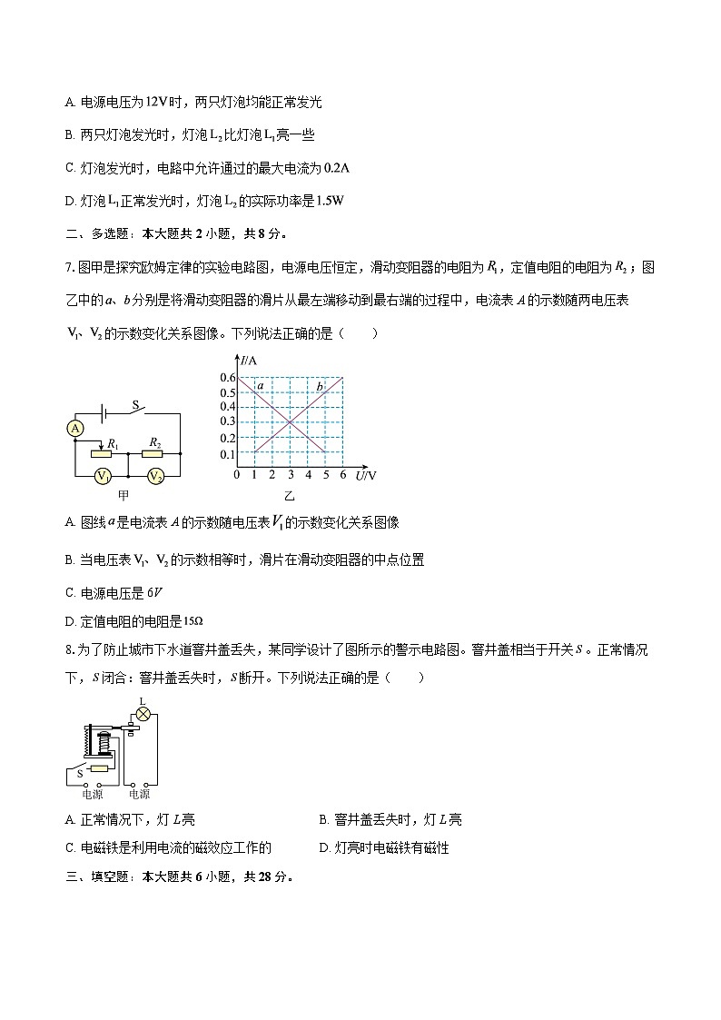河南省驻马店市泌阳县2025-2026学年九年级上学期1月期末物理试题-自定义类型第3页
