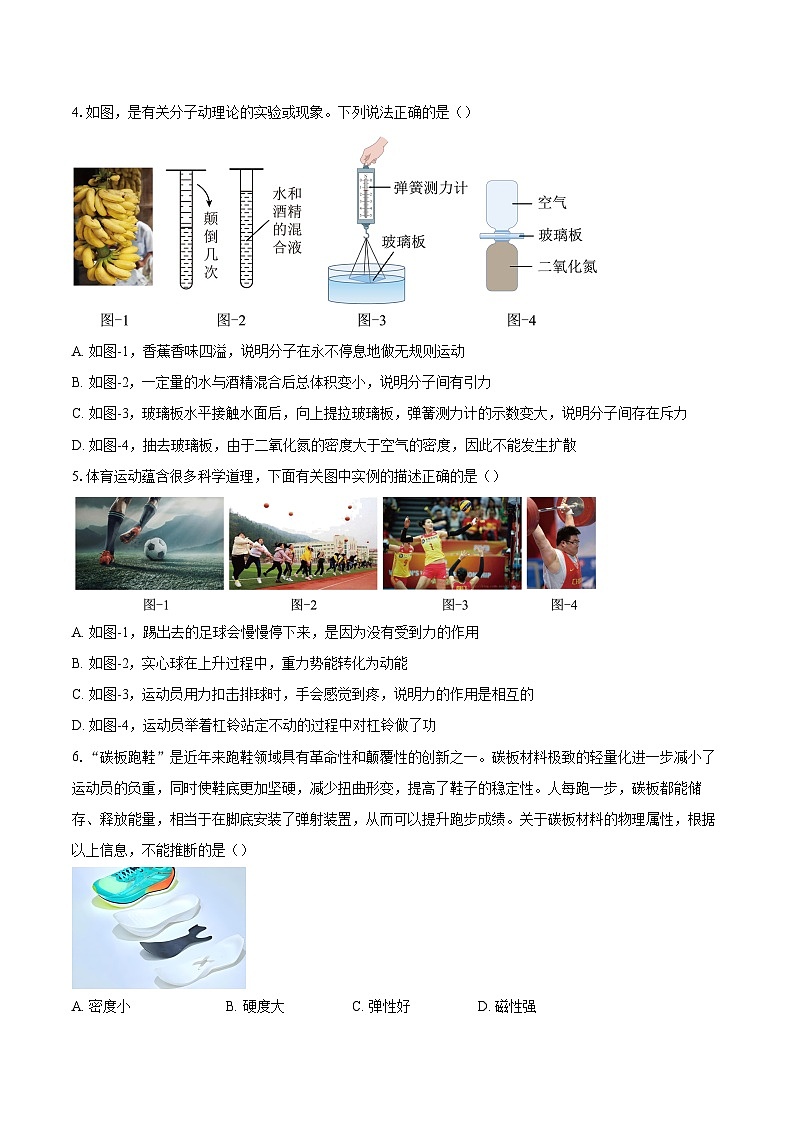 2025年陕西省商洛市部分中学中考一模联考物理试卷-自定义类型第2页