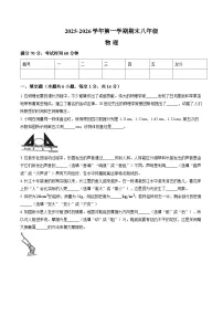 河南省安阳市安阳县2025-2026学年八年级上学期2月期末物理试题含答案