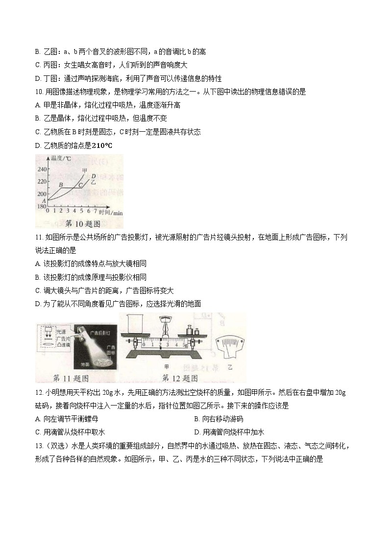 河南平顶山市宝丰县2025-2026学年八年级上学期2月期末物理试卷含答案第3页