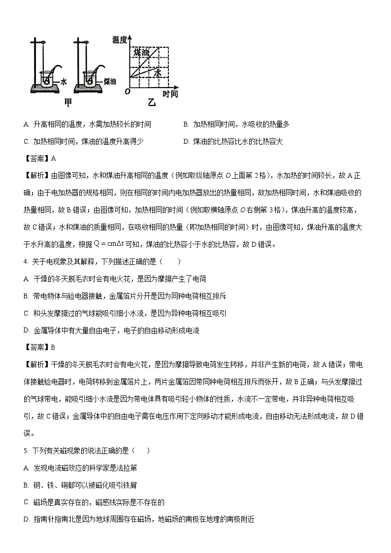 2025-2026学年河北省唐山市古冶区九年级上学期1月期末物理试卷（解析版）第2页