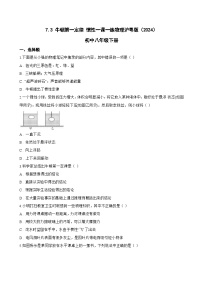 沪粤版（2024）八年级下册（2024）牛顿第一定律惯性同步达标检测题