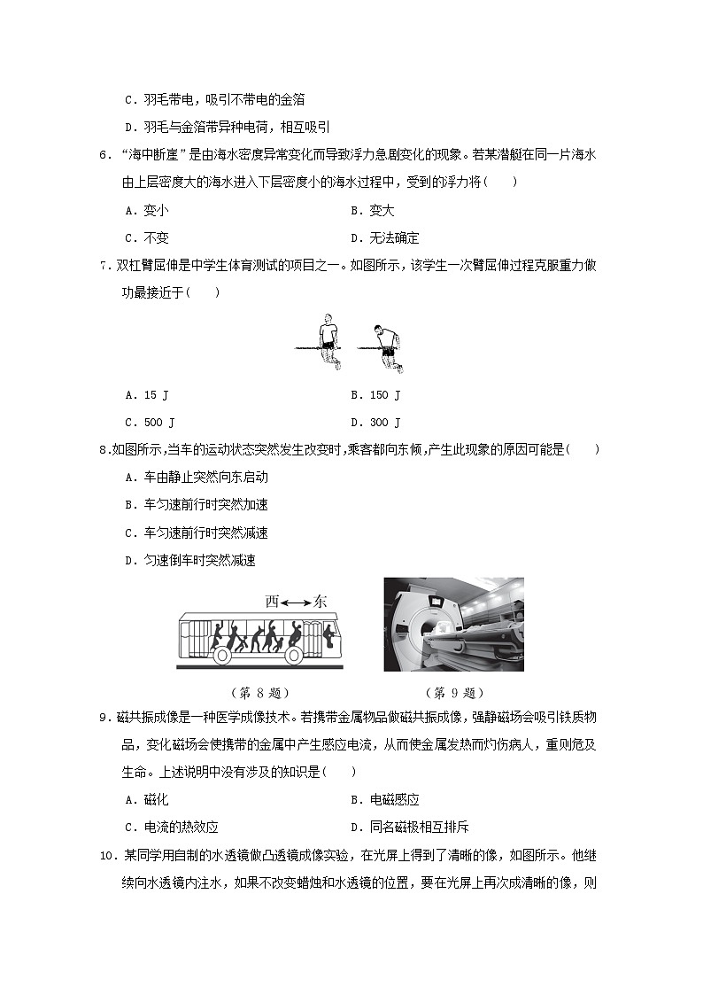 福建省2025中考物理试题选择组6（含答案）第2页